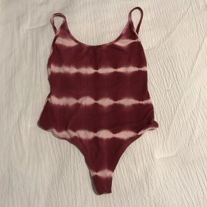 Tie dye backless body suit